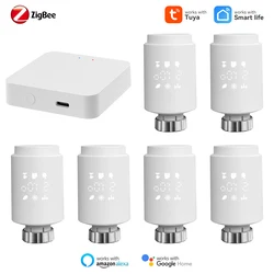 ZigBee 3.0 Tuya Smart Radiator Actuator Termostato Thermostatic Radiator Valve Temperature Controller Voice Control via Alexa