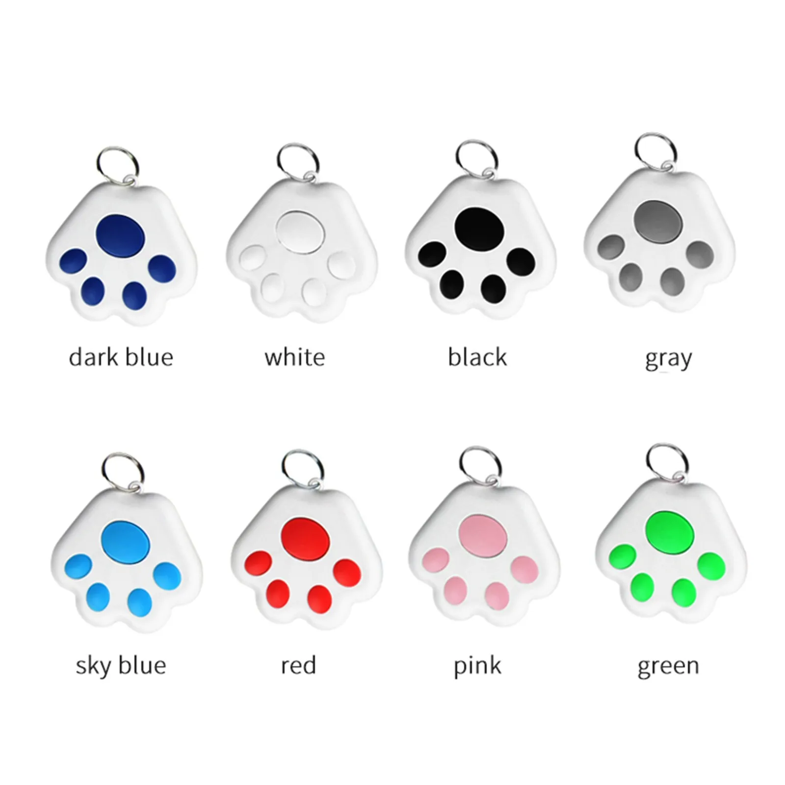 Smart GPS Tracker Bluetooth-compatible Locator Tracer For Pet Dog Cat Kids Car Wallet Smart Tag Anti-Lost Key Ring Accessories gps locator key finder anti lost tracker anti lose tracker item locator anti lost locator key chain locator