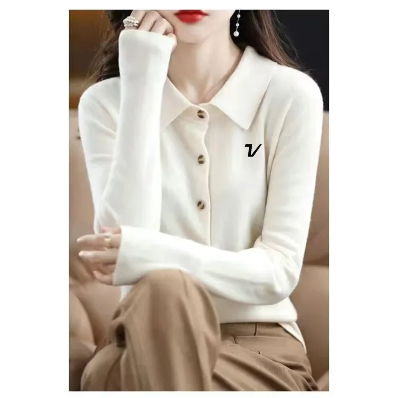 Autumn Golf Wear Women Luxury Brand Golf Sweater Fashion Polo Shirt Women's Clothes Korean Casual Knit Cardigan