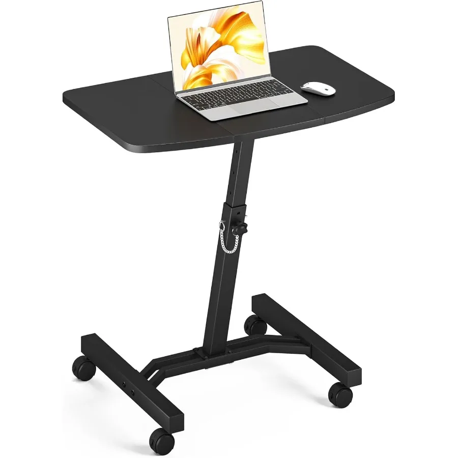 Adjustable Height Mobile Rolling Laptop Desk