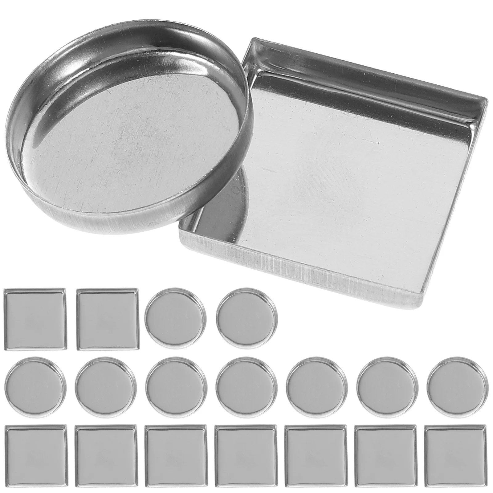 

Empty Metal Pan Refillable Round Square Empty Pan universal Eyeshadow Makeup Empty Palette Blush Organizer cosmetics tools