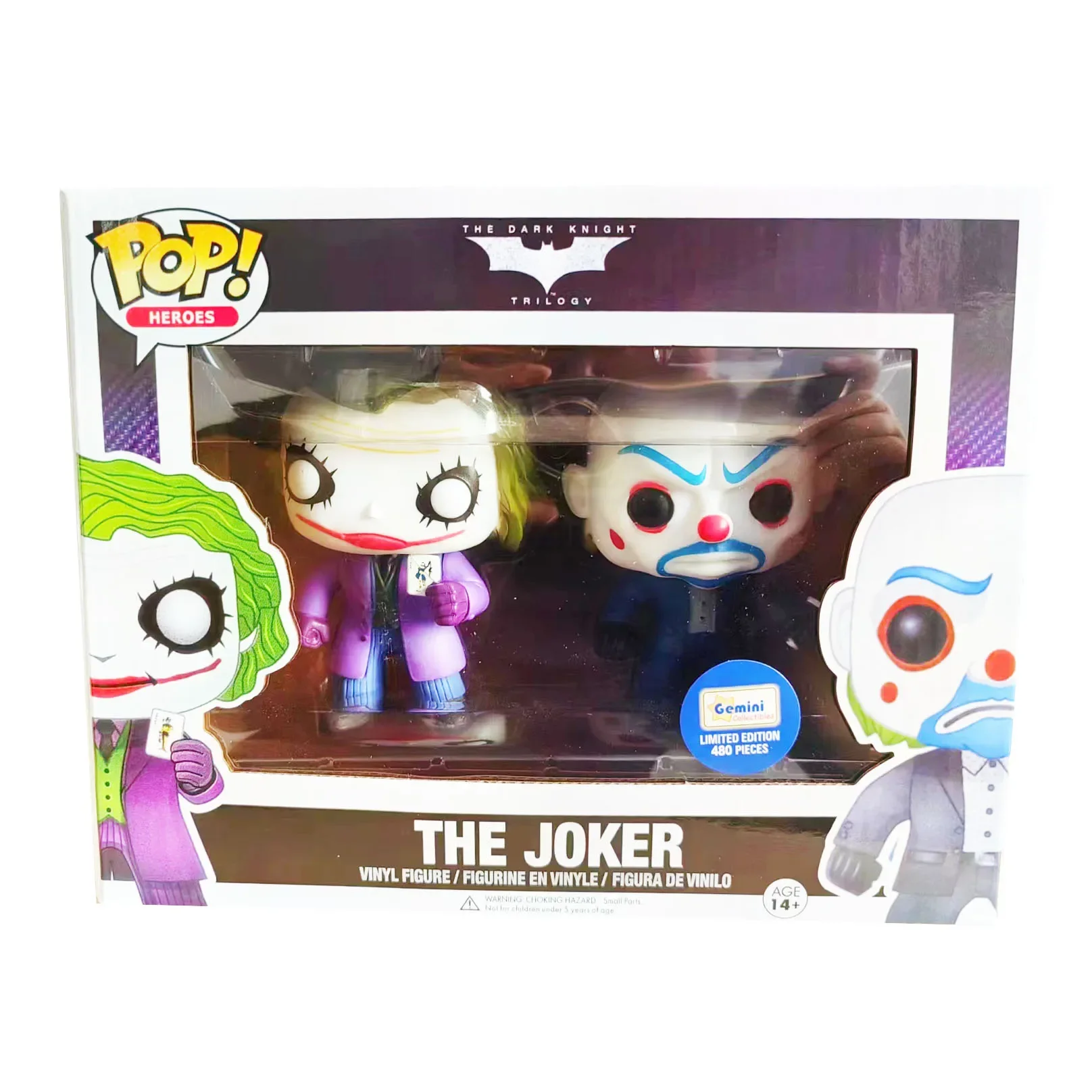 thumbnail image 1 of Nuevo Funko POP Suicide Squad Joker, paquete de 2 figuras de acción de vinilo, modelo coleccionable, juguetes para niños, regalo de cumpleaños, 1 of 5