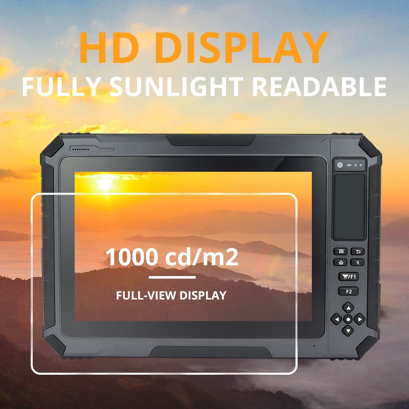 1000 Nits HUGEROCK T101 Rugged Tablet WIFI GPS Attendance Biometric