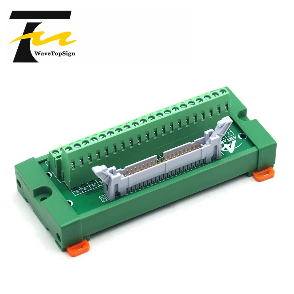 웨이브탑사인 Idc40 터미널 블록 브레이크아웃 보드 Idc40 커넥터 Plc 릴레이 어댑터 Idc40 브레이크아웃 보드 Idc40 데이터 케이블