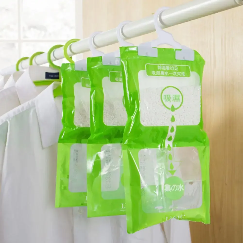 1-10PCS Moisture Absorber Hanging Bag Moldproof Wardrobe Antihumidity Bags Dry Bag Dehumidification for Closet Indoor Desiccant