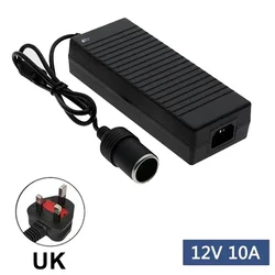Universal Car Power Adapter Converter - Efficient AC to DC 12V Power Supply (UK)
