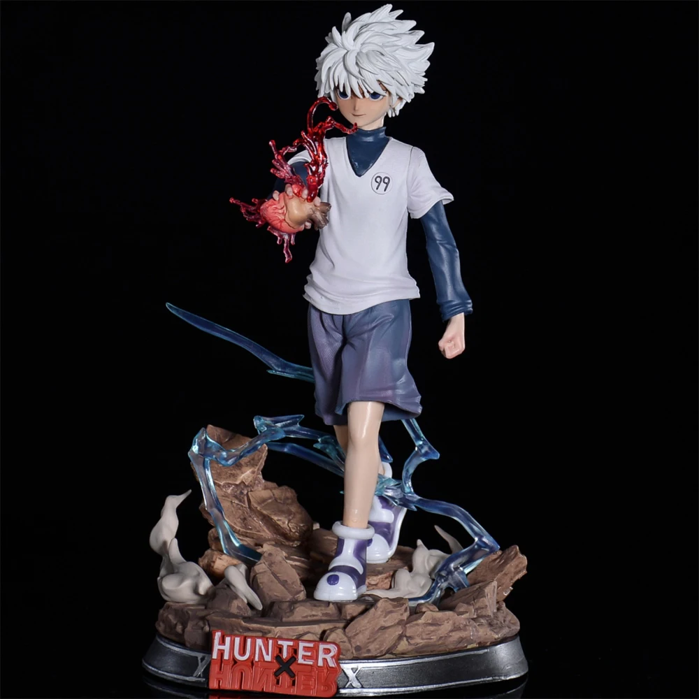 

Hunter X Hunter Killua Zoldyck Hand Held Heart 27 Cm Anime Collectible Toy Decoration Model Boy Gift Original Box New In Stock