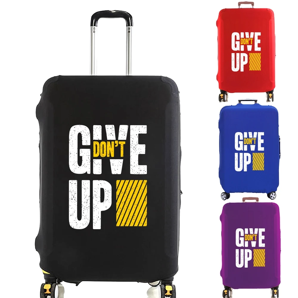 Чехол для чемодана защитный чехол с надписью Give Up