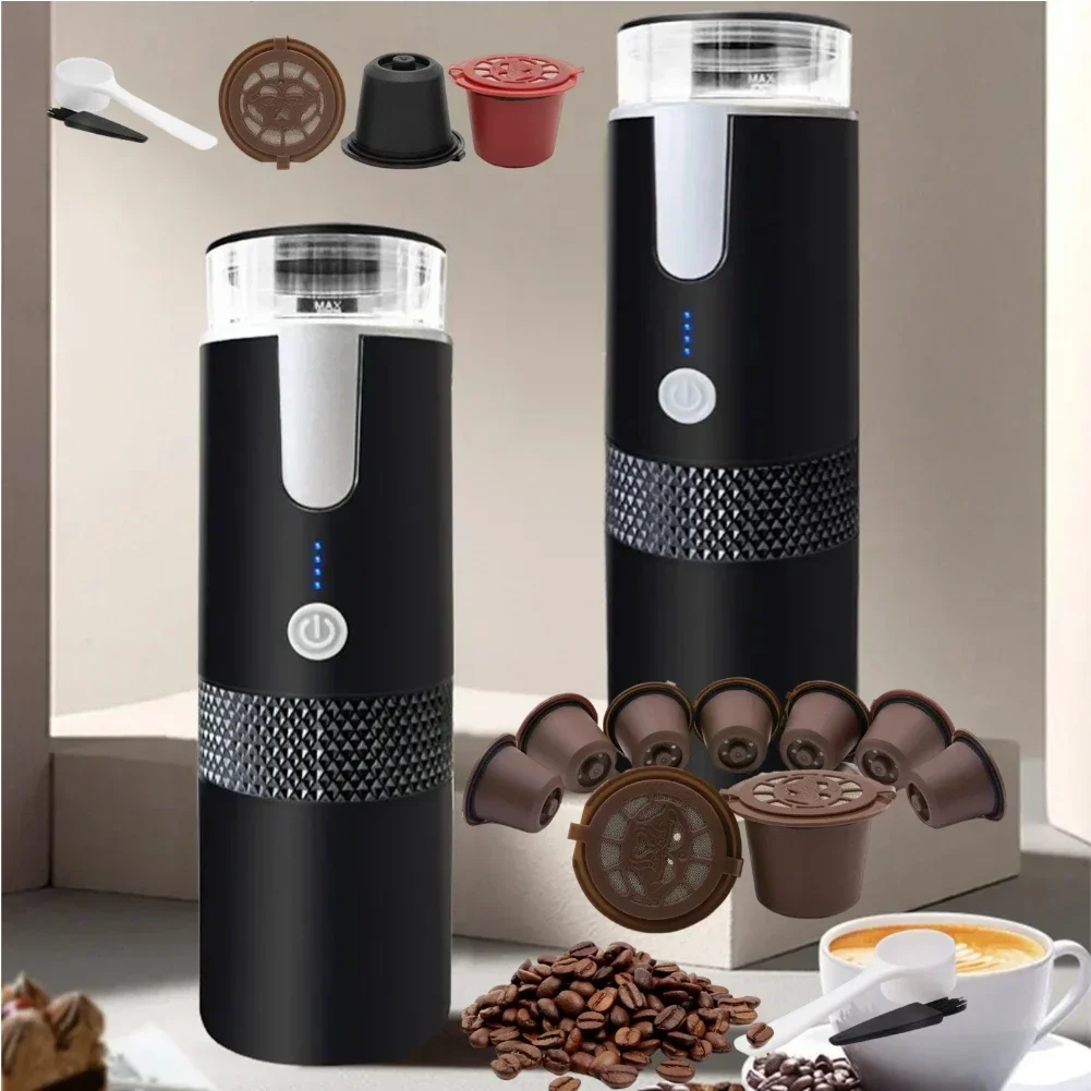 170MLCoffeeMakerPortableCapsuleCoffeeMachineRechargeable