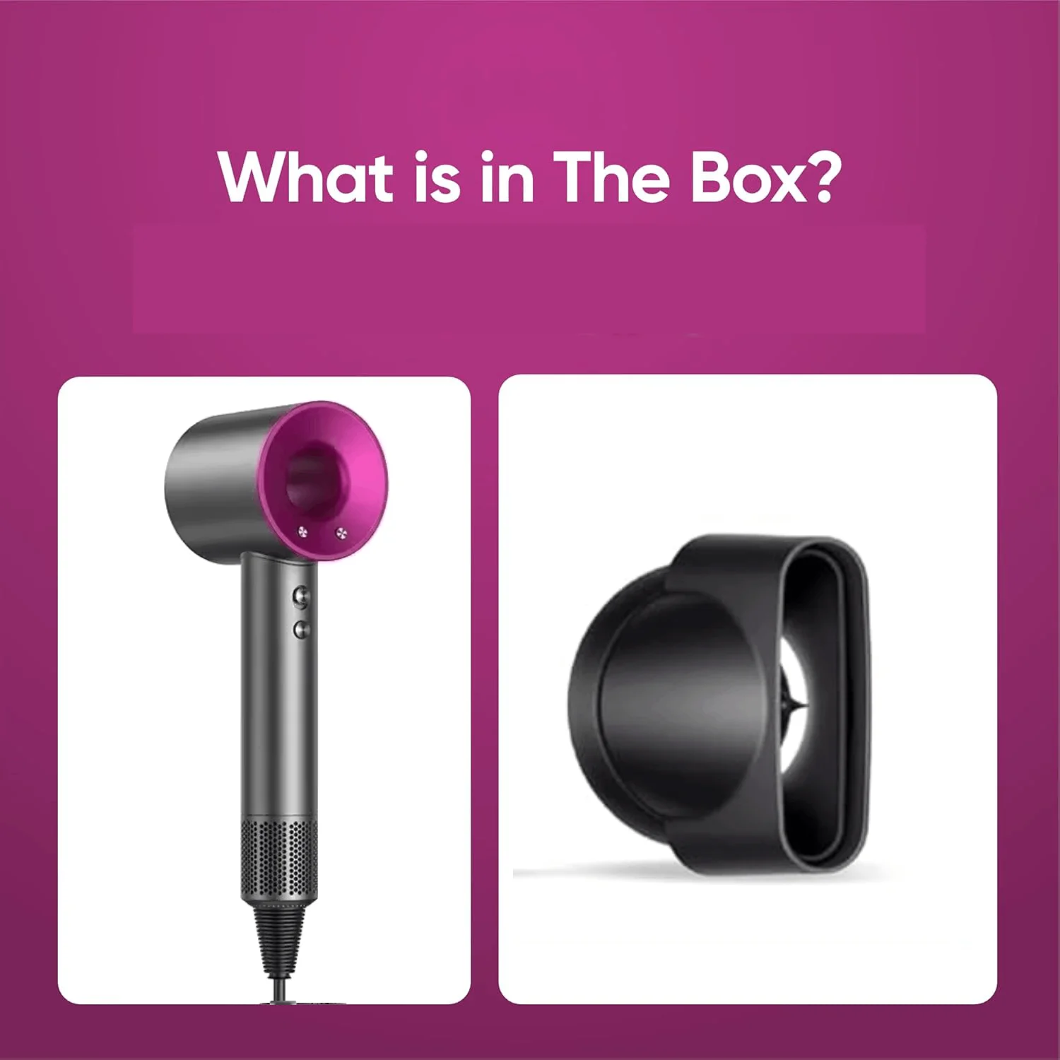 מייבש שיער מקצועי 5 ב-1, עם פונקציונליות של אוויר חם וקר - כלי עיצוב קל משקל וטרמוסטטי לשיער חלק