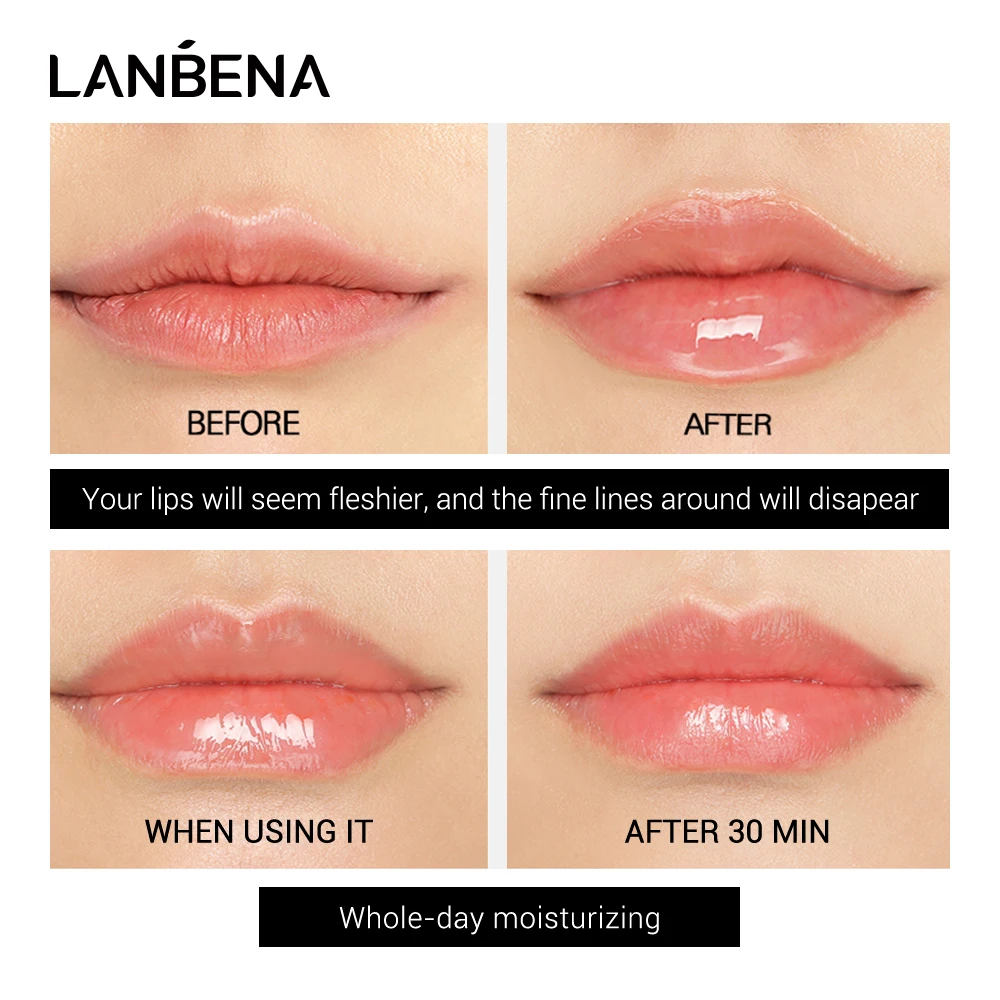 LANBENA Lip Augmentation Liquid Gloss Increase Volumizer Lip Plumper  The Indonesian This Product Is The Indonesian Version 3