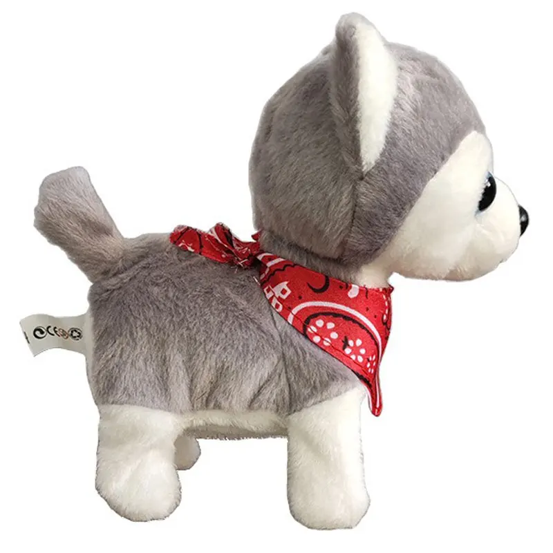 Jouet en peluche électronique pour chien robot, chiot qui marche et aboie, animal de compagnie pour enfants, ami, cadeau d'anniversaire pour enfant