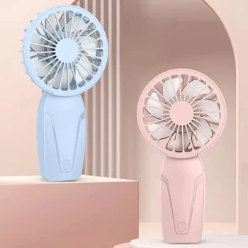 USB Handheld Mini Fan USB Rechargeable Cooling Fans Cute Portable Summer Small Pocket Fan Cartoon Mute Fans 1