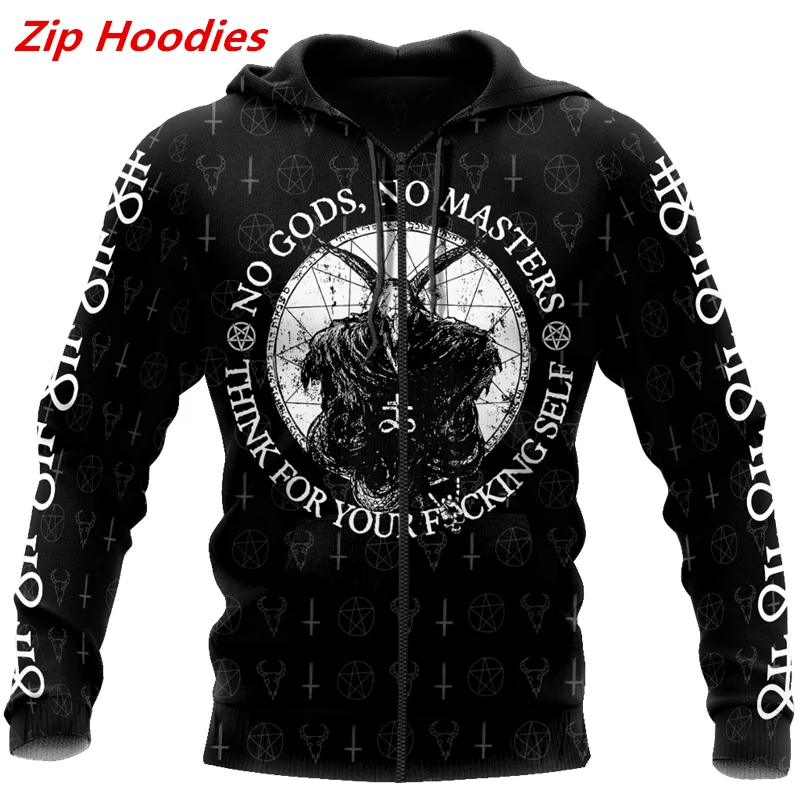 Fashion Men's 3D Printed Hoodie Street Hip Hop Harajuku Unisex Zipper Pullover Casual Autumn Winter Long Sleeve Hoodie