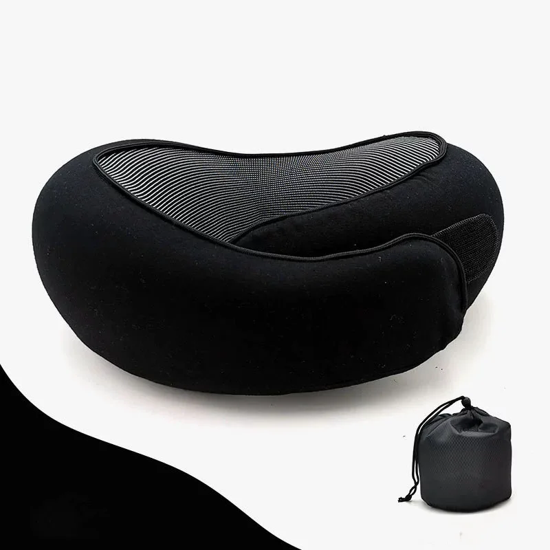 Ergonomic Memory Foam Travel Neck Pillow - Snail Style Portable Comfort