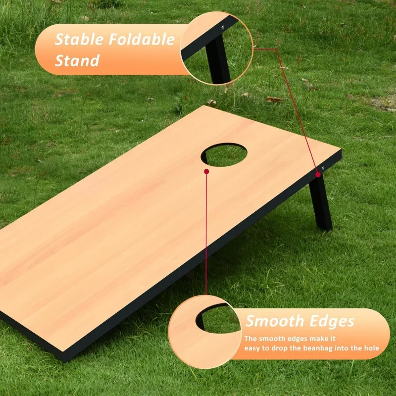 Cornhole Set with 8 Bean Bags and Carrying Case 6