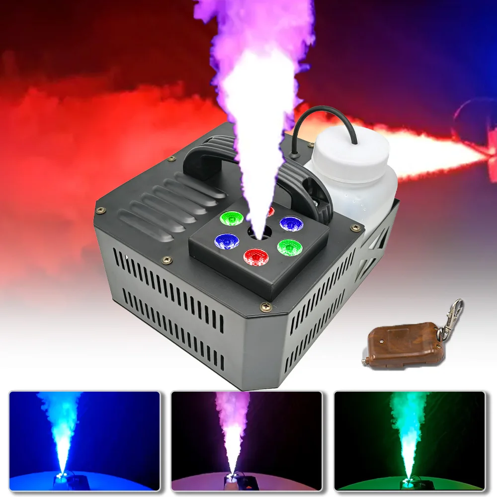 

Remote control 600w RGB DMX LED Color Vertical Smoke Fog machine Co2 Jet Machine For Night Club Dj Disco Home Party Stage Effect