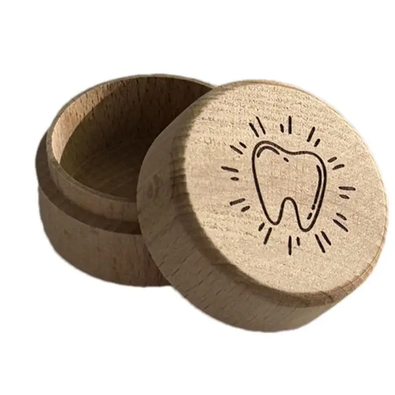 

Tooth Saver Box Kids Wooden Fairy Tooth Holder Storage Box Tooth Holder Memory Box Tooth Container For Lost Teeth Dropped Tooth