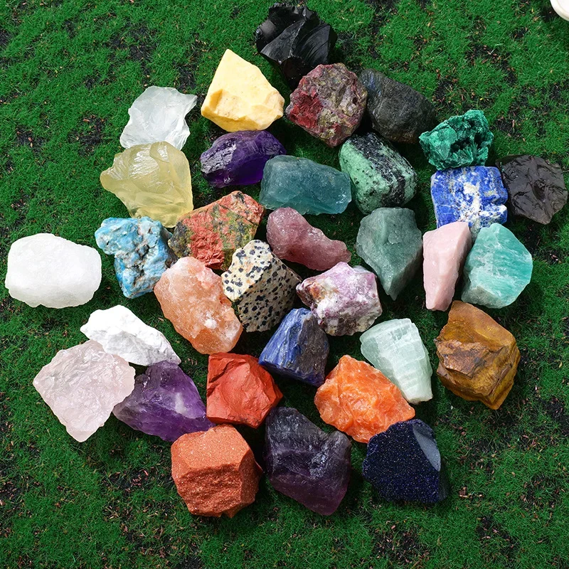 

500g/set Mixed Raw Natural Stone Crystal Chunks Irregular Assorted Quartz Rough Healing Meditation Therapy Gemstone Home Decor