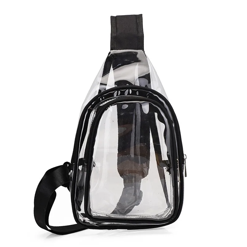 Clear Sling Bag See through Casual Daypack Bum Bag PVC Crossbody