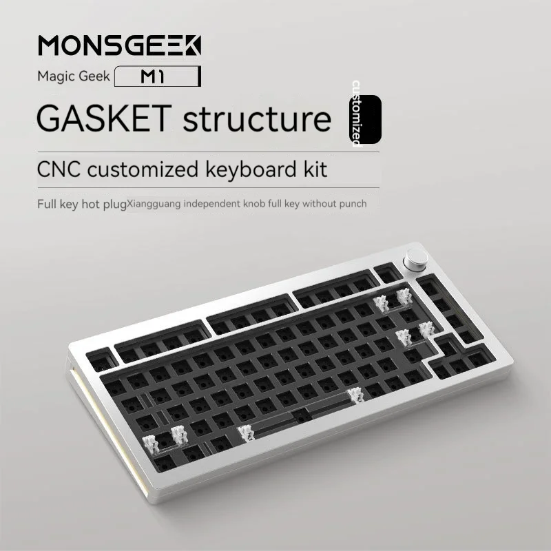 

Monsgeek M1 Custom Mechanical Keyboard Kit Wired Hot Dial Esports Gaming Dedicated Keyboard Gasket Structure Laptop Universal
