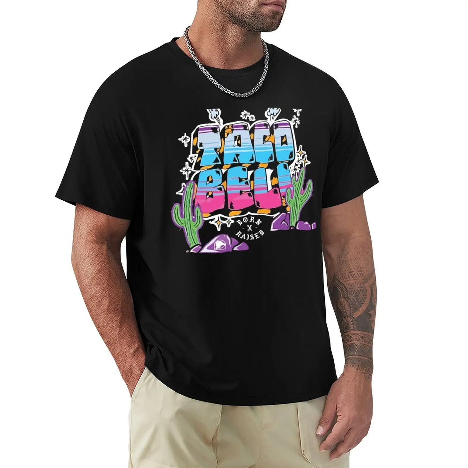 

Taco Bell Born X Raised Shirt T-Shirt summer top quick-drying mens graphic t-shirts funny