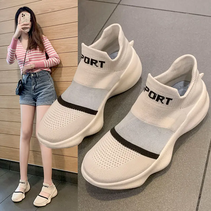 

Women Coconut Shoes Mesh Breathable Single Shoes Students All-match Casual Sports Shoes Women Shoes 2022 Spring and Summer New