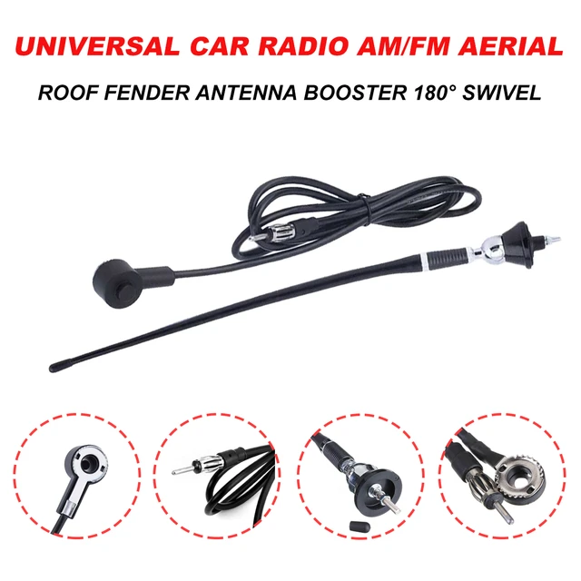 Schwarz Universal Auto Stereo 36cm Gummi Mast Antenne Dach Montieren Antenne  Ersatz 1,3 M Auto Auto Antenne für Lada für Volkswagen - AliExpress