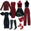 Doll Clothes Deluxe Fashion Pack Tea TIME Black & RED Classic Set for 11.5” Doll 3