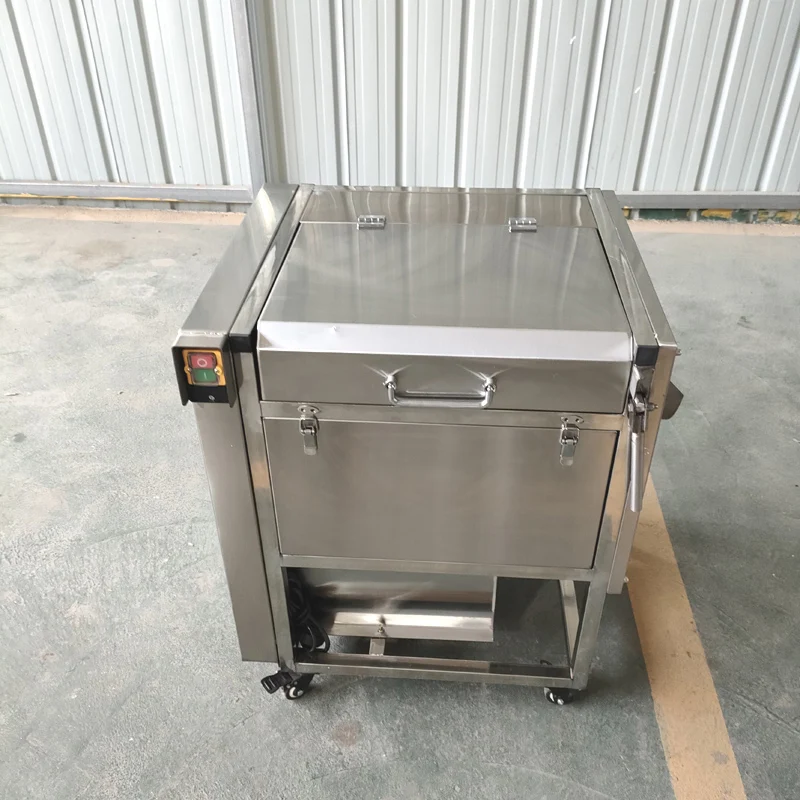 Commercial Root Vegetable Fruit Ginger Potato Roller Peeler Washing Peeling Cleaning Machine 2