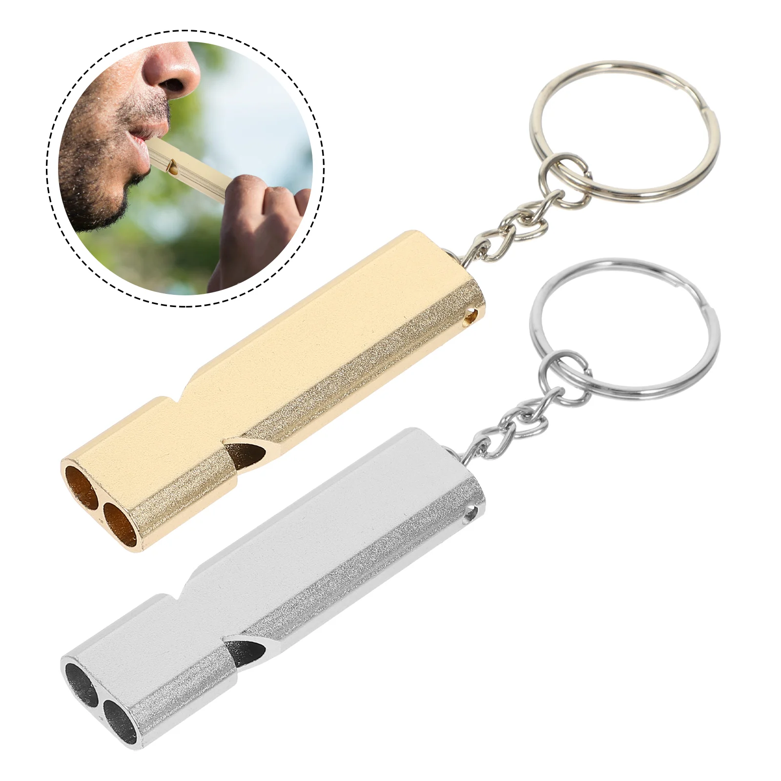 

2 Pcs Training Whistle Pigeon Supplies Aluminium Alloy Bird Multipurpose Outdoor Birds