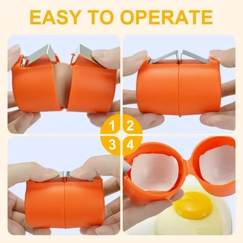 Egg Shell Opener New Egg Shell Opener Portable Egg Opener Kitchen Handheld Shell Crusher Household Press Separator