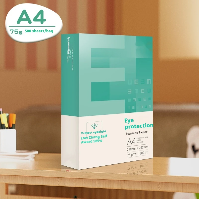 21x29.7CM Duplex Printing Copy Paper A4 Size Multifunctional Paper 70g/80g Single Package Wood Pulp A4 Student Draft