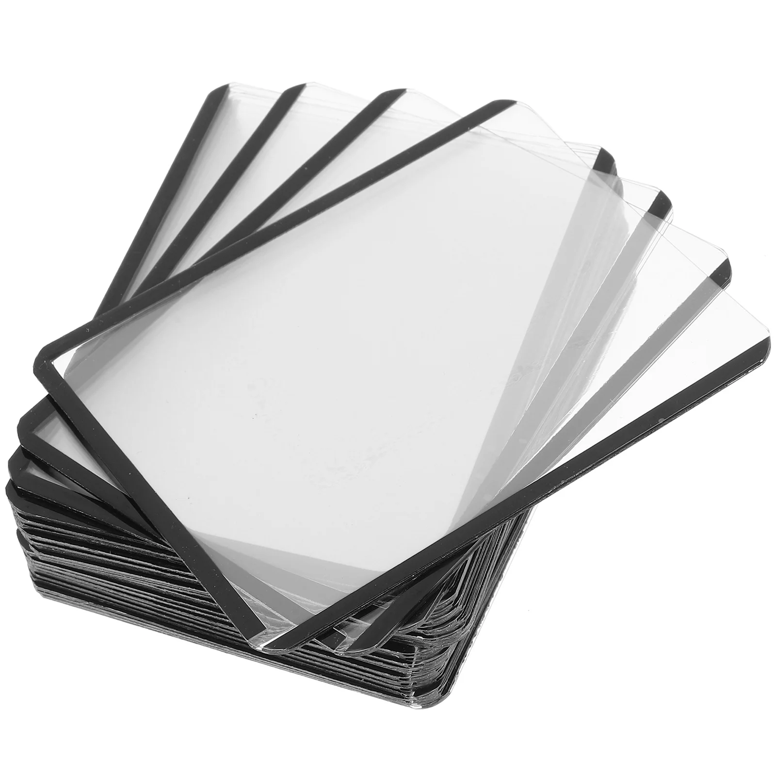 

20 Pcs Board Game Card Sleeves Protective Hard Cards Plastic Baseball Stand for Play