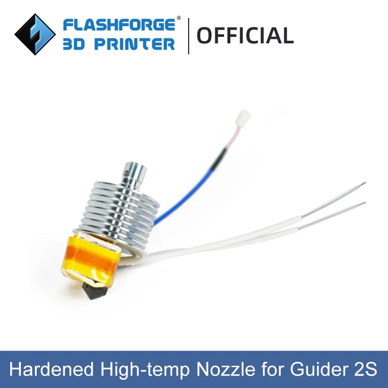 Flashforge Hardened High-temp Nozzle Assembly for Guider 2S 3D Printer Accessories 4 pcs consumables hot bed leveling assembly accessories for metal printer screws