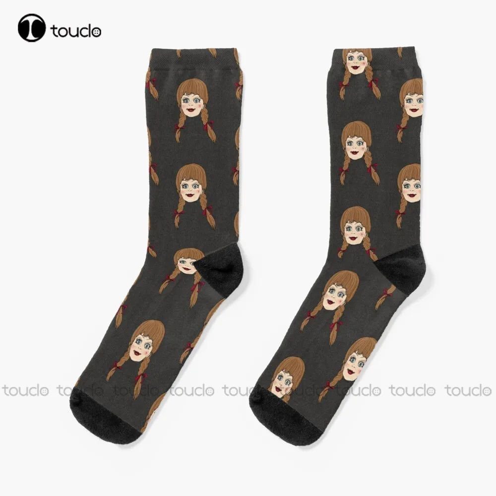 Annabelle | Miss Me Socks Calzini Da Baseball Blu Scuro Unisex Calzini Per Adolescenti Per Adulti Regalo Di Natale Confortevole Best Girls Sports Art