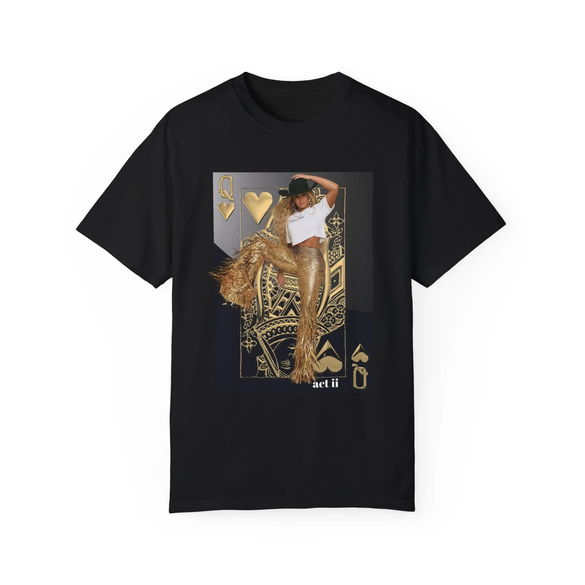 Queen Beyonce Act 2 2024 Album Texas Hold 'Em Country T-Shirt Tinta Indumento Maniche Lunghe O Corte