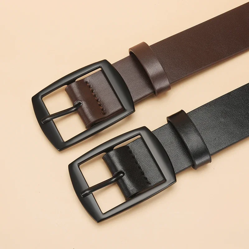 2026 Neuer Luxus Unisex PU-Leder Gürtel – Metall-Dornschließe, Hochwertiger Designer-Taillengürtel für Herren und Damen, Jeans, Langlebig, Vielseitig – Detail 3