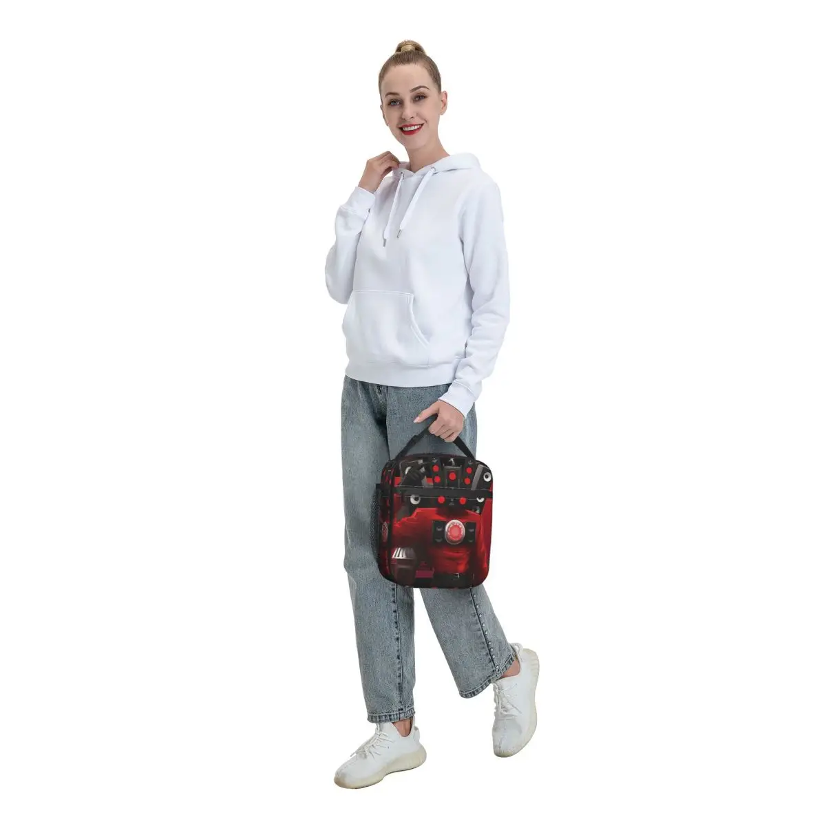 Skibidi Toilet Insulated Lunch Bag Thermal Bag Lunch Container Cartoon Cameraman Titan Tote Lunch Box Men Women School Picnic 6