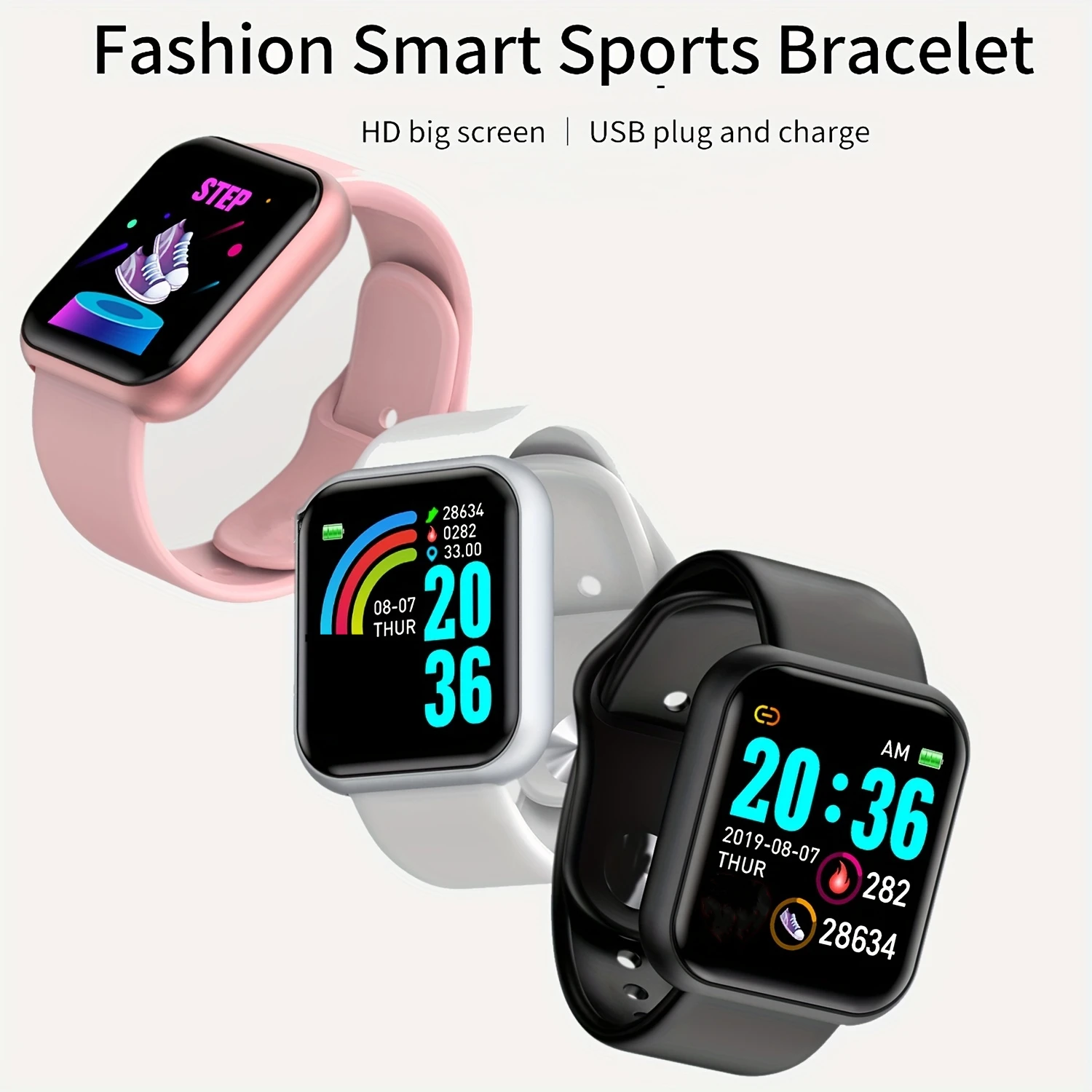 Multifunctional Smart Watch Men Women Bluetooth Connected Phone Music Player Fitness Sport Bracelet Sleep Monitor D13 Smartwatch 3