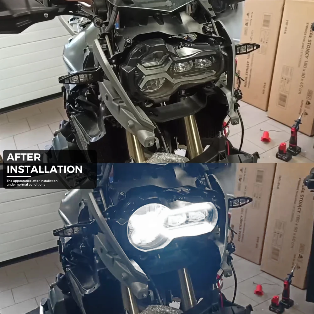 BMW R1200GS 社外　ヘッドライト モーターサイクルLEDヘッドライトアセンブリ,BMW r1200gs用
