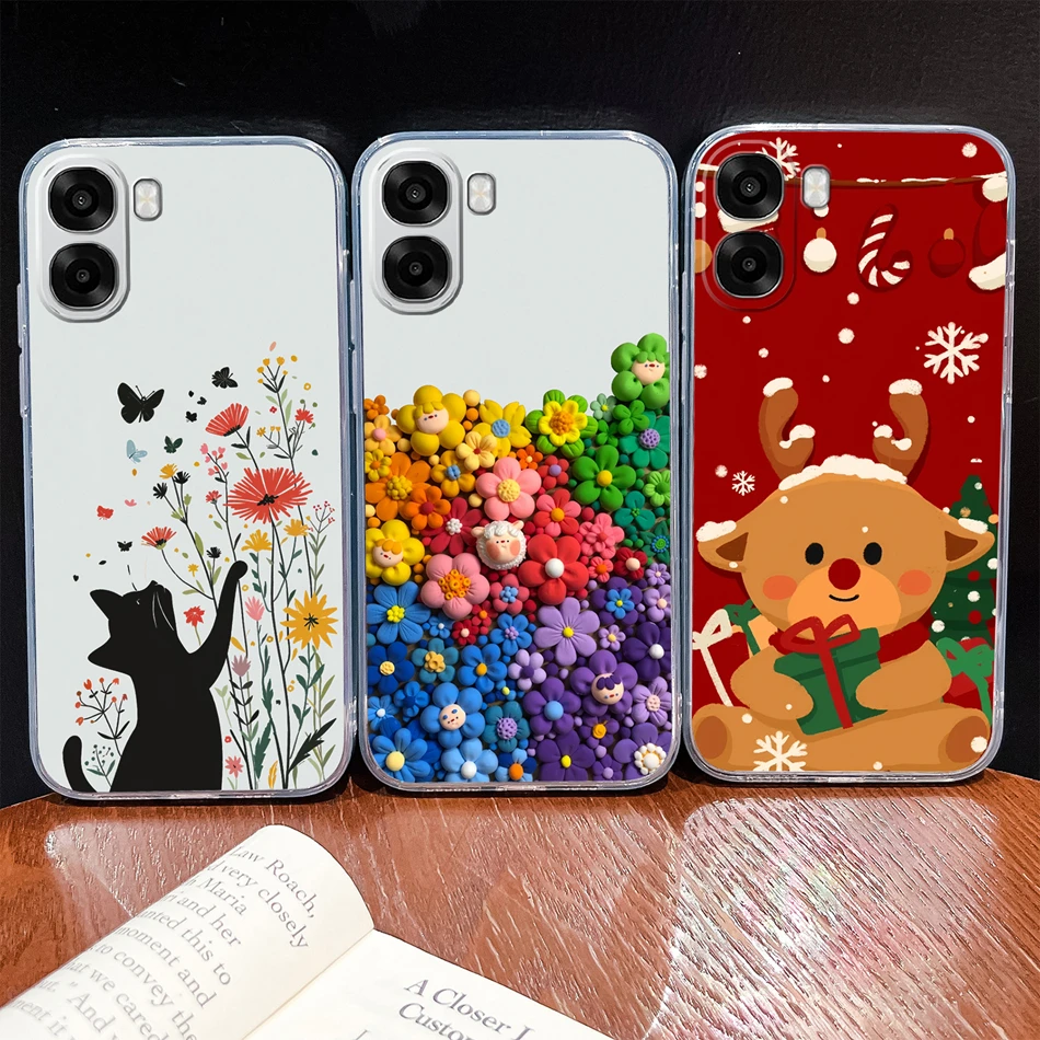 Leisure Style Soft TPU Transparent Silicone Phone Case - Lightweight and Anti-Drop Cover