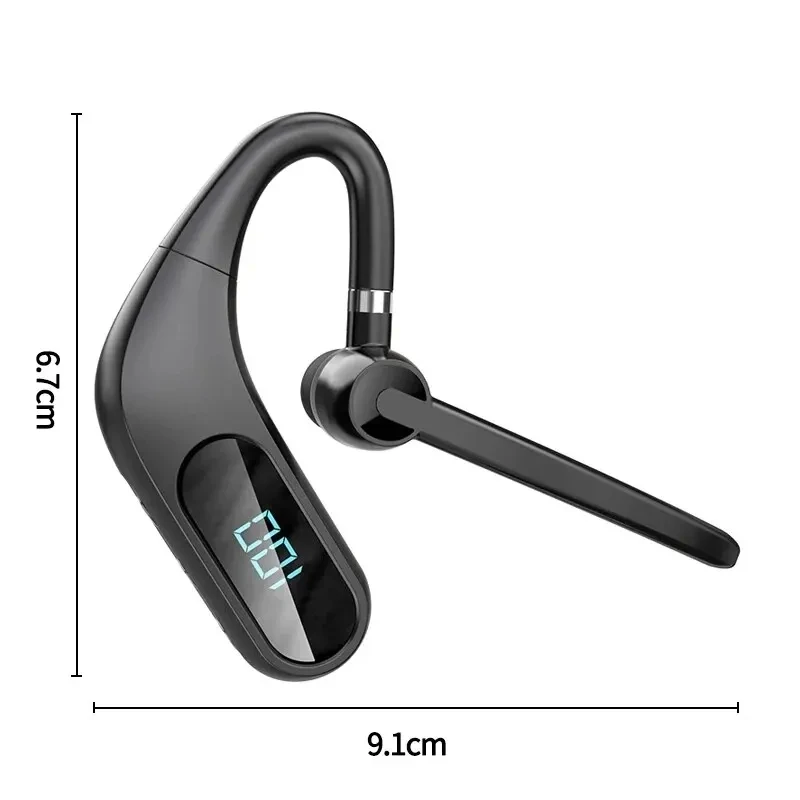Kj12 Bluetooth Headset Digital Power Display Clear Sound Quality Long Battery Life Business Headset In-ear Comfortable 4