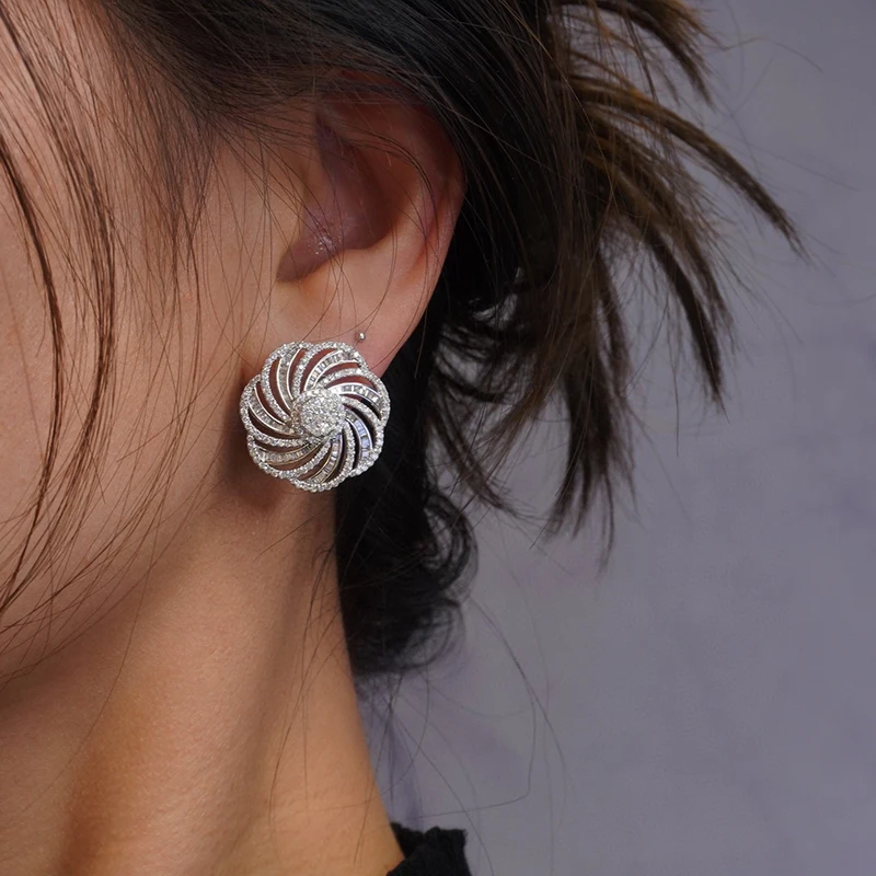 S3f6b3636395446ad9ca9b4f2f913f908G Aazuo Luxury Jewelry 18K White Gold Real Diamond 2.32ct High Quality Perfect Round Stud Earrings Gifted For Women Senior Banquet