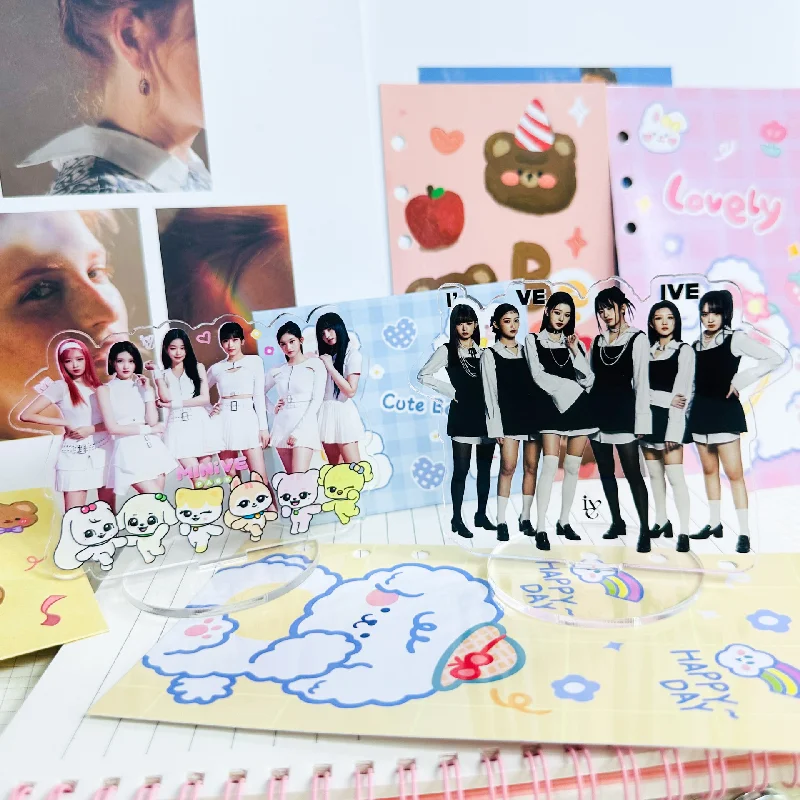 KPOP IVE Acrylic Stand New Album I ve IVE HD Printed Photo Figures Standing Desktop Decorative YUJIN GAEUL LIZ REI Fans Gift