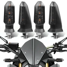 1 Pair Motorcycle Turn Signal Indicator Light Universal Motorbike Flasher 3 LED Waterproof Amber Light Tail Light Custom