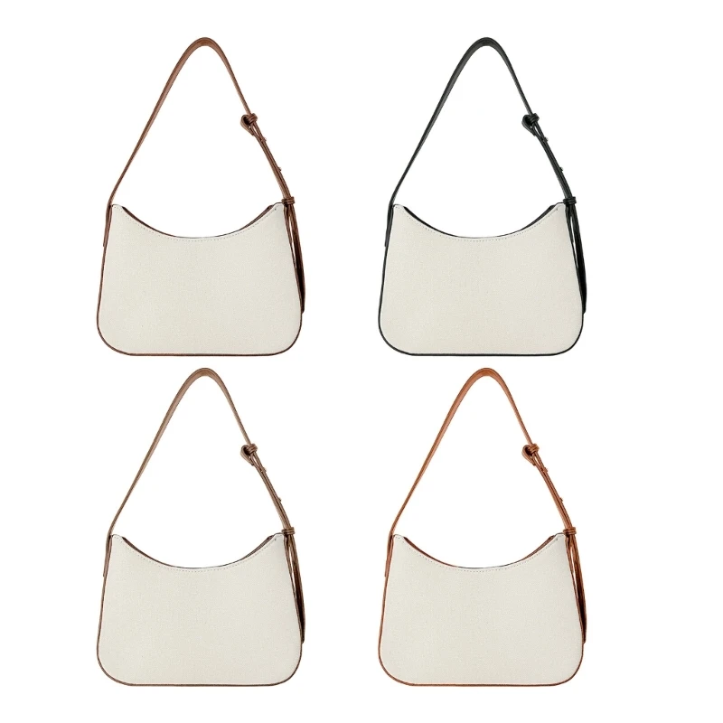 

2023 Shoulder Bags Underarm Bag Trendy Armpit Bag Tote Bags Handbag Korean Style Canvas Bags Black/Khaki/Brown/Apricot