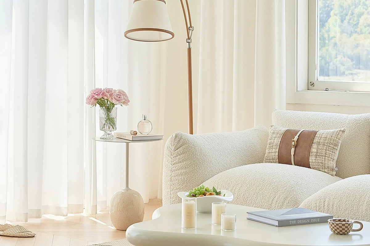 High-Quality White Tulle Curtains - Sheer Chiffon Drapes for Living Room and Bedroom Decor
