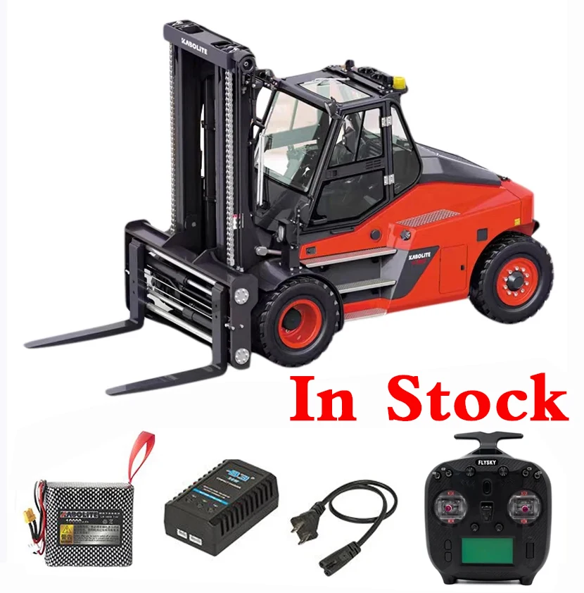 Carrello Elevatore Kabolite K180 100S Rc 1/14 Carrello Elevatore Idraulico Telecomandato Carrello Elevatore In Metallo Modello Rtr Con Giocattolo Mode