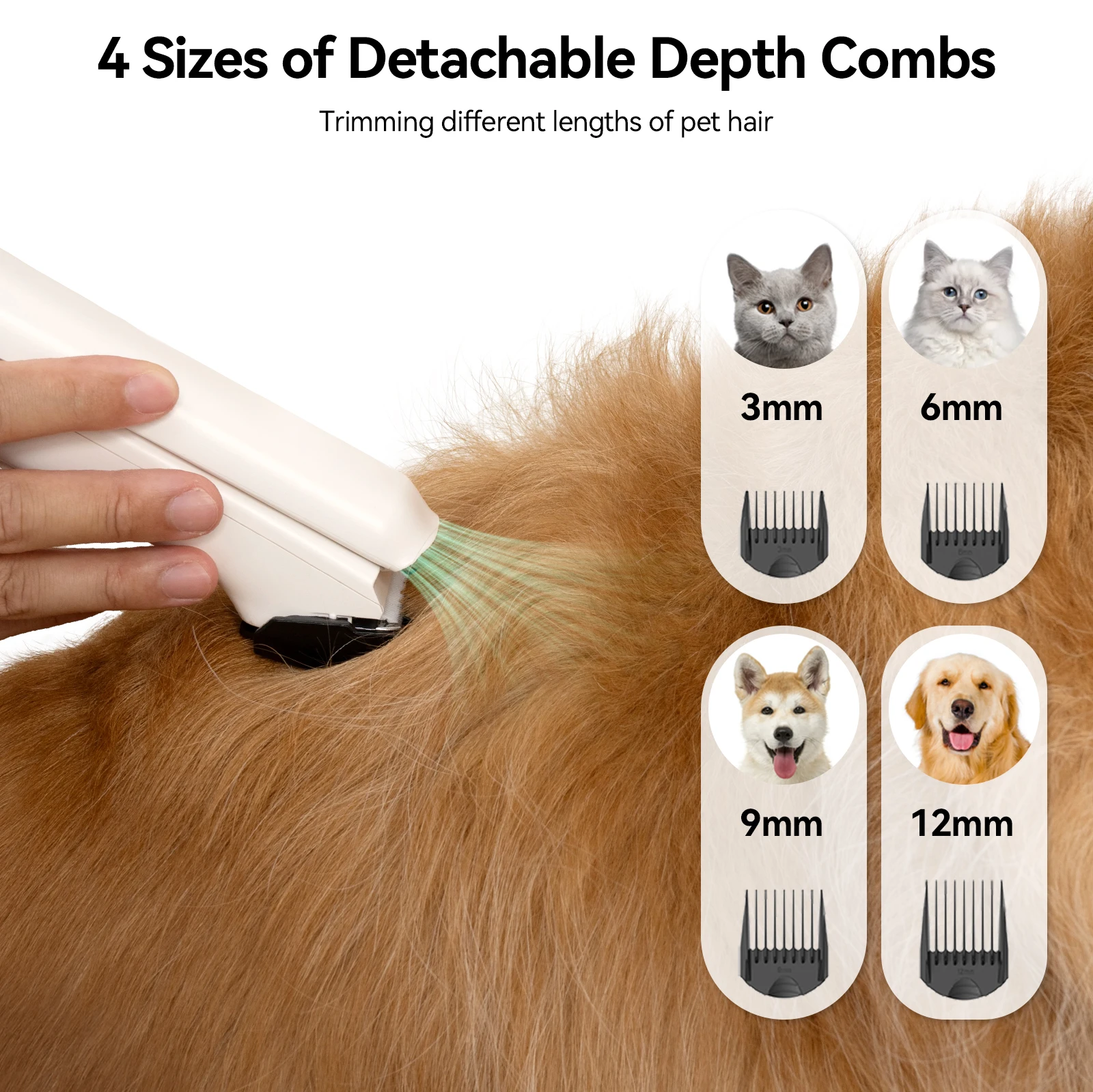 Amicura P1 Grooming Vacuum Set 4